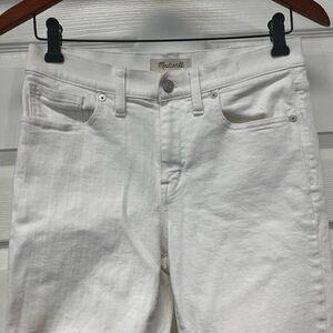 Madewell White 9” High Riser Skinny Skinny Jeans sz 28